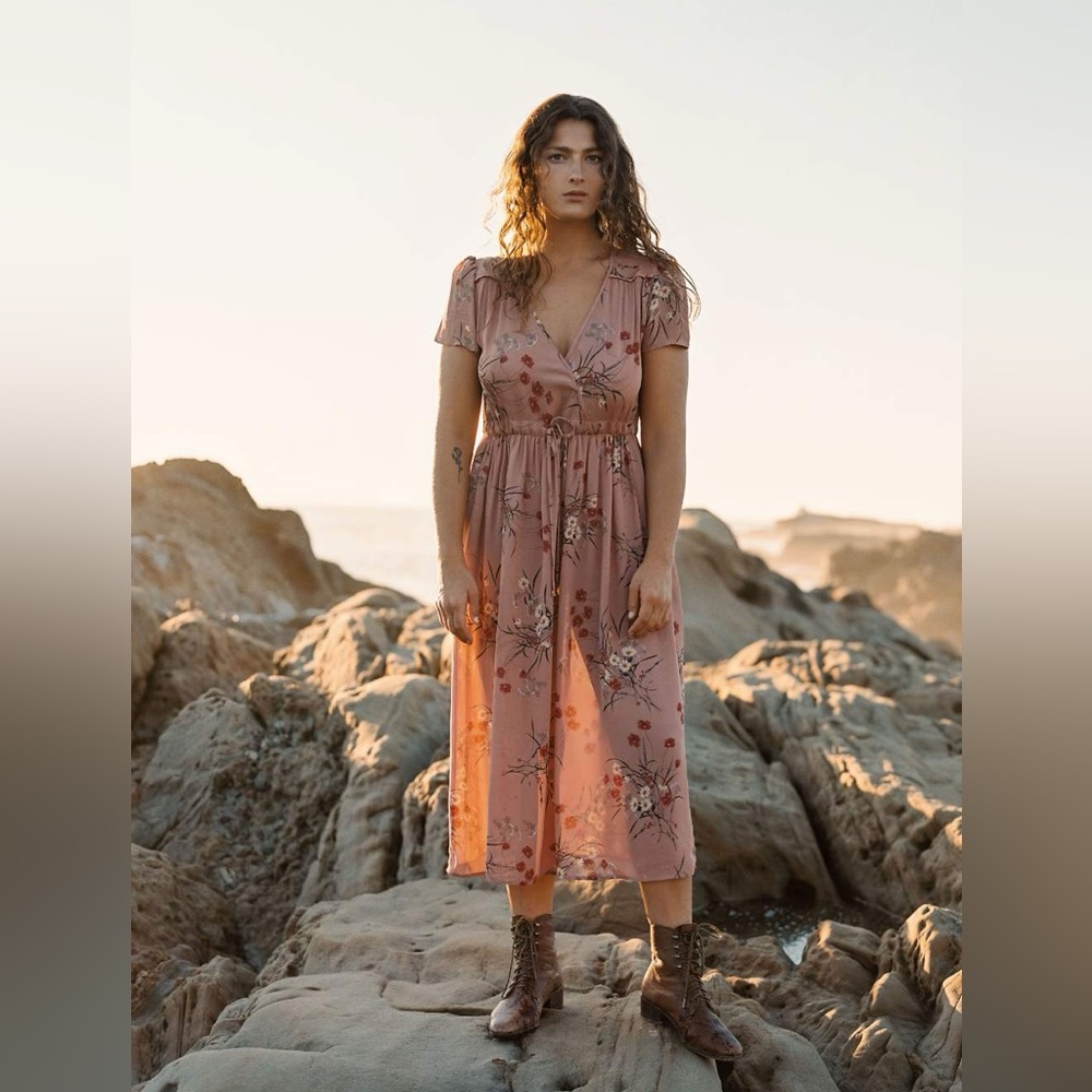 Simple Dawn Dress in Blush Meadow